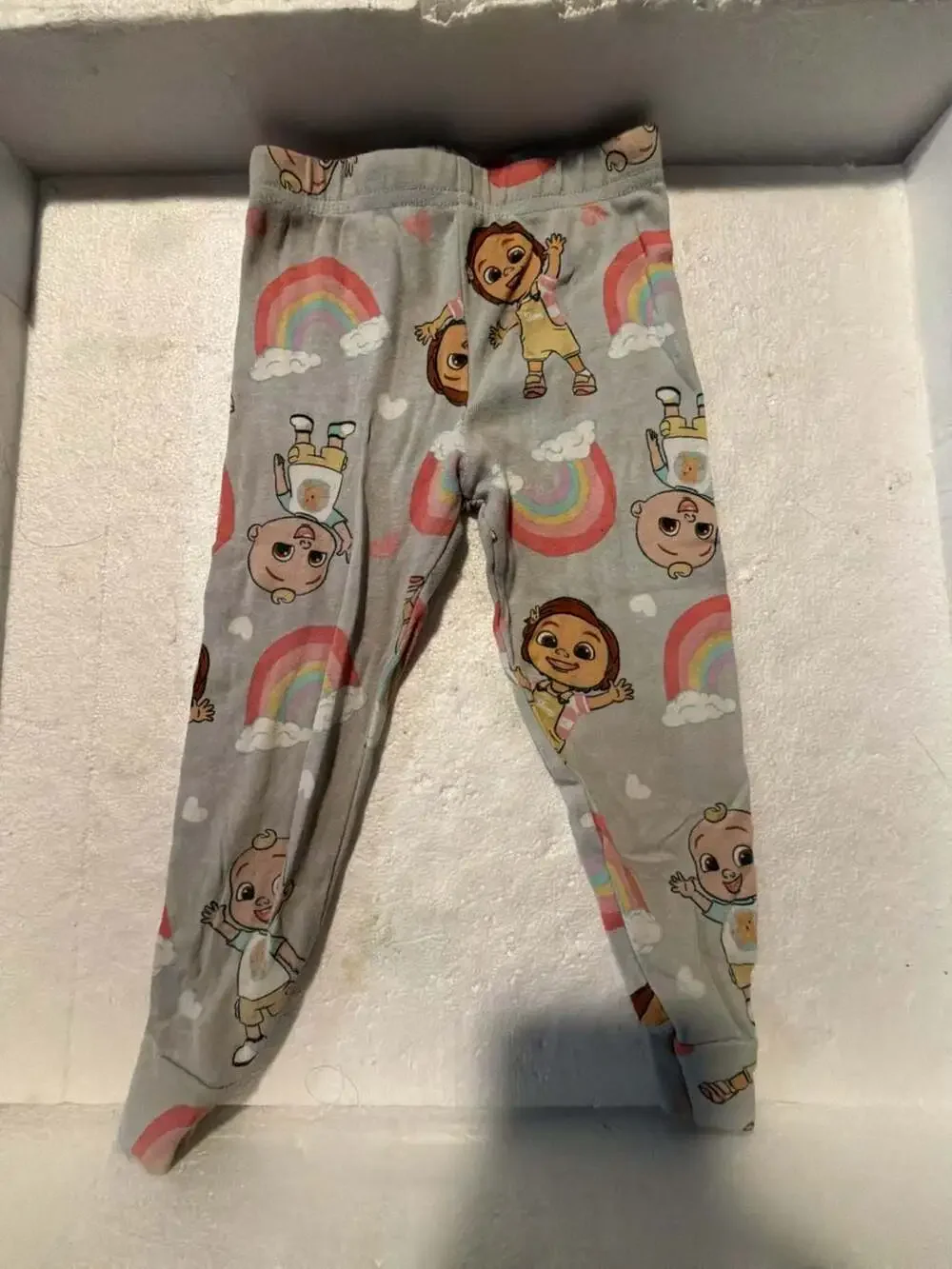 Girls 3T Clothing Bundle Cat & Jack Jeans Shorts Cocomelon Pajamas 4 Pcs